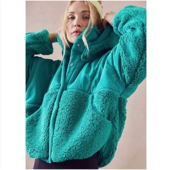 Free People Jackets & Blazers - Free People Adventure Awaits Fleece Jacket large NWT